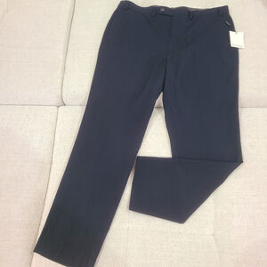 NEW Calvin Klein Men's Dark Navy Blue Flat Front Dress Pants Size 38W 32L